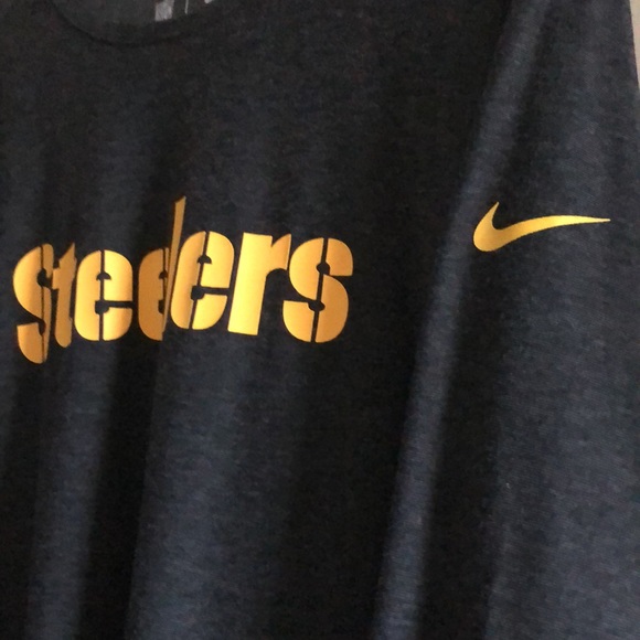 NEW Men's NFL Onfield Apparel Nike Dri-Fit Long-Sleeve Pgh Steelers Shirt - Picture 3 of 10